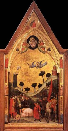 GIOTTO di Bondone The Stefaneschi Triptych Martyrdom of St Paul Sweden oil painting art